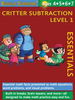 cover image of Critter Subtraction Essentials Level 1